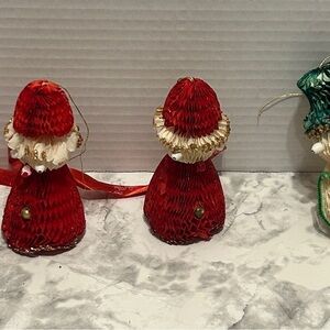 Very Old Honeycomb Festive Red and Green Holiday Decorations